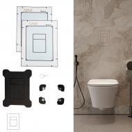 Кнопка змиву Edplit M3 для інсталяцій Grohe, чорна (без росхідних матеріалів)