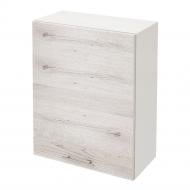 Шкаф верхний под вытяжку Руна МВВ правый 600х782х300 мм дуб полярный/белый ROKO