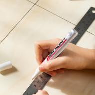 Маркер перманентный Deli EU500-WH 2,0 мм белый