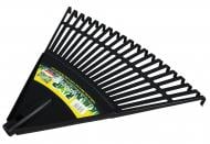 Грабли веерные RAMP крученые 20 зубцов без древка черные