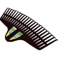 Грабли веерные RAMP крученые 23 зубца без черенка черные