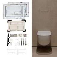 Кнопка змиву Edplit M2 5в1 для інсталяцій Sigma, Delta, AlcaPlast, Tece, Omega