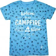 Футболка для мальчика Macma 9099 Campfire р.134 голубой