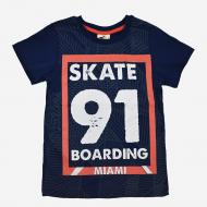 Футболка для хлопчиків AKKU 9105 Skate р.140 синій