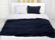 Комплект постельного белья Велюр Winter Terry 28-0027 Dahlia 2х160х220 см синий/белый MirSon