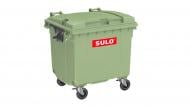 Контейнер для мусора SULO с плоской крышкой 1100 л зеленый