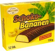 Конфеты Hauswirth Schokobananen Суфле в шоколаде банан 150 г (2261636059017,9)