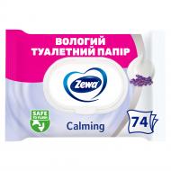 Вологий туалетний папір Zewa Calming одношаровий 74 шт.