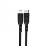 Кабель Promate PowerLink-200 USB-C to Lightning 3А 2 м черный (powerlink-200.black)