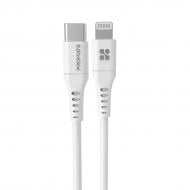 Кабель Promate PowerLink-200 USB-C to Lightning 3А 2 м білий (powerlink-200.white)