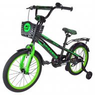 Велосипед дитячий Like2bike Dark Rider 18'' зелено-чорний 241805