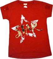 Футболка для девочки AKKUZU kids 9134 Star р.152 красный