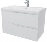 Тумба подвесная Сансервіс Неаполь 70 белая (Como-70) 2 ящика