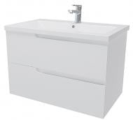 Тумба подвесная Сансервіс Неаполь 80 белая (Como-80) 2 ящика