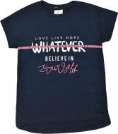 Футболка для девочки AKKU 9135 Whatever р.134 синий