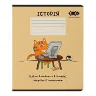 Зошит предметний CUTE CAT 36 арк. клітинка історія KIDS LINE ZiBi
