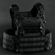 Плитоноска UKRTAC з системою швидкого скидання (Black), тканина Cordura 500