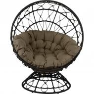 Кресло-кокон Bella Vita Санторини бежево-коричневый