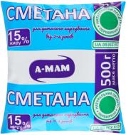 Сметана А-МАМ 15% м/у 500г