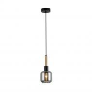 Люстра підвісна ARDERO Denver E14 чорний/дерево BL1411-1