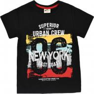 Футболка для мальчика AKKU 9104 New York р.128 черный