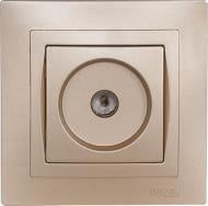 Розетка TV Luxel Bravo платина 5609