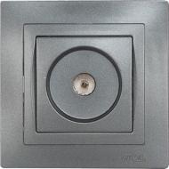 Розетка TV Luxel Bravo графит 5709