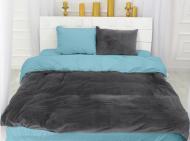 Комплект постельного белья MirSon Winter Terry 28-0035 Freesia серый/голубой