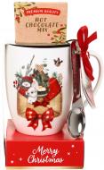 Набір подарунковий Excellent Houseware чашка та гарячий шоколад 20 г Merry Christmas в асортименті Набір подарунковий Excellent Houseware чашка та гарячий шоколад 20 г Merry Christmas в асортименті