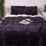 Комплект постельного белья Велюр Winter Terry 28-0037 Mimosa 175х210 см черный/белый MirSon