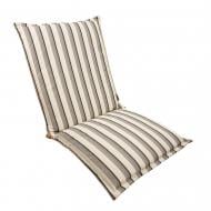 Подушка на кресло Lily 44х97х5 см, текстиль серые полосы 9709