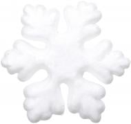 Декоративное изделие из пенопласта в виде снежинки 8 см 1 шт. Річ-Ленд