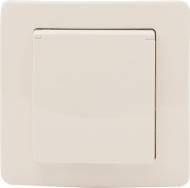 Розетка с заземлением TEM Ekonomik 16 А 250 В без шторок с крышкой кремовый