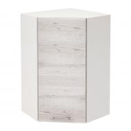 Шкаф верхний угловой Руна МВУ 600х925х600 мм дуб полярный/белый ROKO