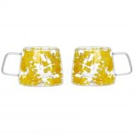 Набор чашек Vittora VT-5323-200 Солнечный луч с двойным дном 2 шт.. 200 мл