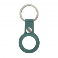 Чехол-брелок Armorstandart для AirTag Silicone Ring with Button Dark Green (ARM59155)