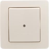 Выключатель одноклавишный TEM Ekonomik с подсветкой кремовый 4315281