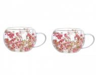 Набор чашек Vittora Жаркое лето 270 мл с двойным дном 2 шт. VT-5327-270