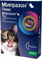Таблетки жевательные KRKA Милпразон ПЛЮС для котов 2х16 мг/40 мг