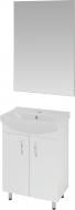 Тумба напольная Сансервіс Церсанія 55 + Дзеркало (ДСП) 560*800 (біле)