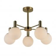 Люстра подвесная ARDERO Neapol 5xE27 белый/золото BL1550