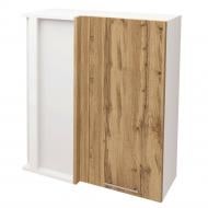 Шафа верхня кутова Руна МВУ 770х925х370 мм дуб природний/білий ROKO