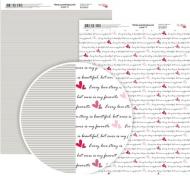 Бумага для дизайна Love 4 двусторонняя А4 250 г/м² Rosa Talent