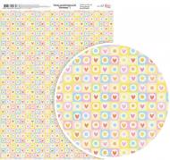 Бумага для дизайна Birthday 7 односторонняя А4 250 г/м² Rosa Talent