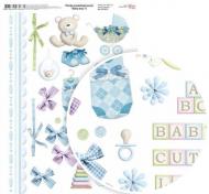 Бумага для дизайна Вaby boy 6 односторонняя А4 250 г/м² Rosa Talent