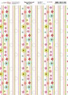 Бумага для дизайна Вaby girl 4 односторонняя А4 250 г/м² Rosa Talent