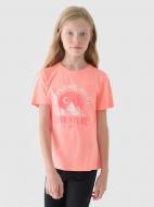 Футболка 4F TSHIRT F1548 4FJWAW24TTSHF1548-64N р.140 рожевий