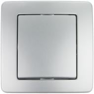 Выключатель кнопочный TEM Ekonomik без подсветки серебряный 43;4315298
