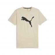 Футболка Puma Train Fav Heather Cat Tee 52235290 р.L бежевый