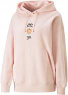 Джемпер Puma DOWNTOWN OVERSIZED GRAPHIC HOODIE TR 53836366 р.XS помаранчевий